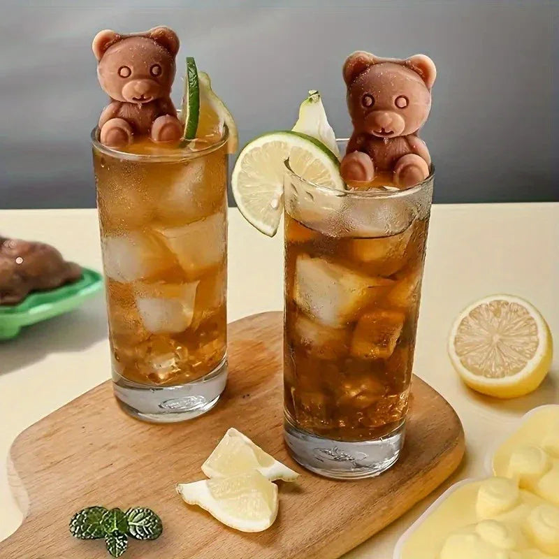 Bandeja Molde de silicone Cubos de Gelo Urso