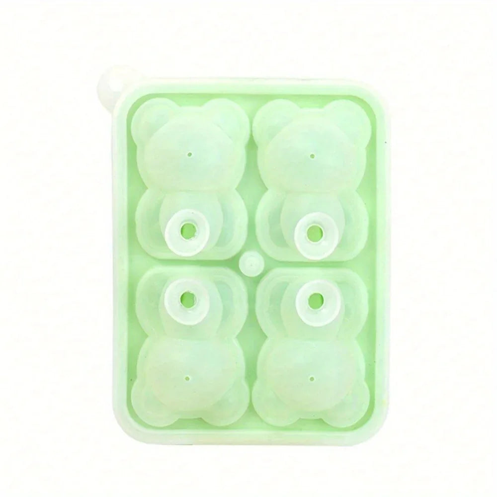 Bandeja Molde de silicone Cubos de Gelo Urso