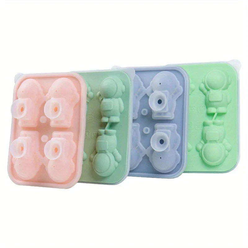 Molde Silicone Cubinhos de Gelo Astronauta Compre 1 e Leve 2