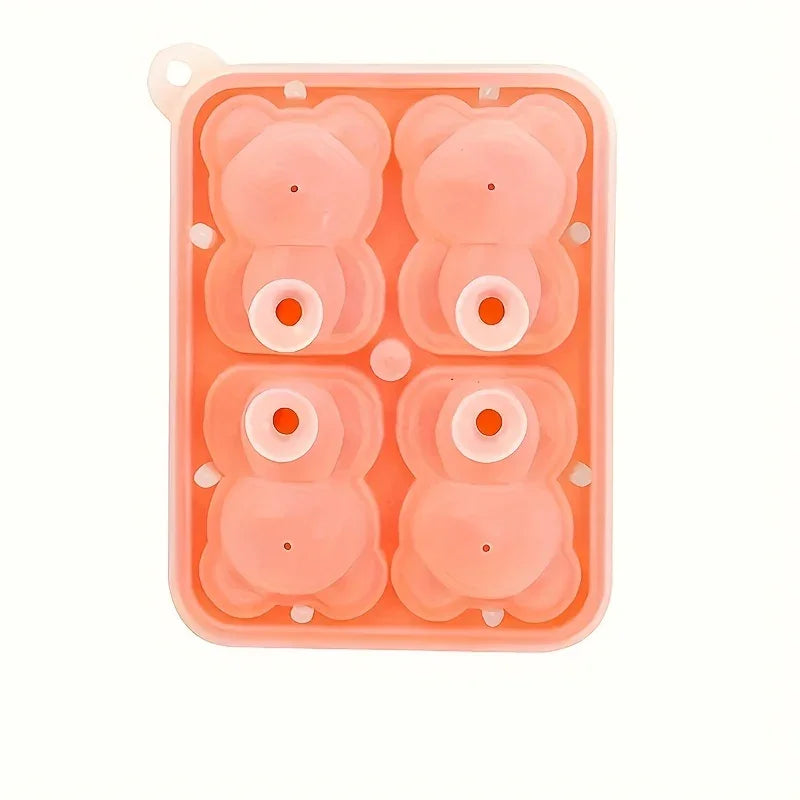 Bandeja Molde de silicone Cubos de Gelo Urso