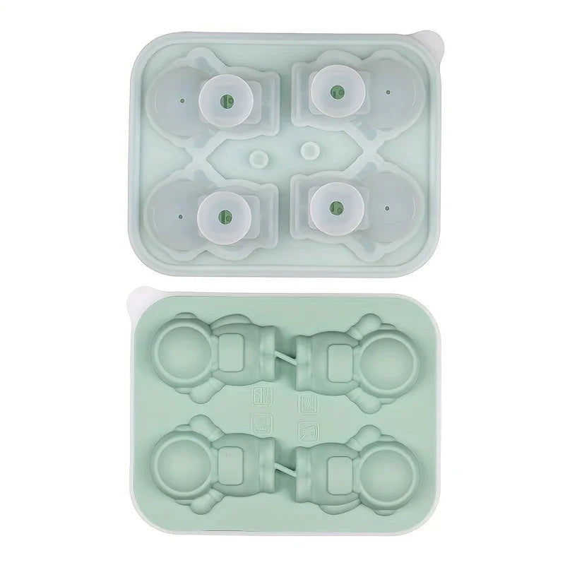 Molde Silicone Cubinhos de Gelo Astronauta Compre 1 e Leve 2