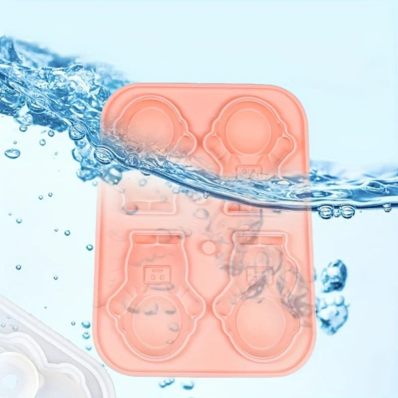 Molde Silicone Cubinhos de Gelo Astronauta Compre 1 e Leve 2