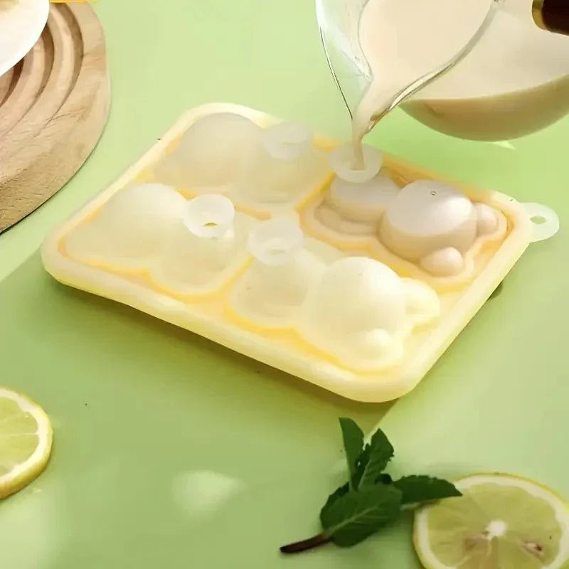 Bandeja Molde de silicone Cubos de Gelo Urso