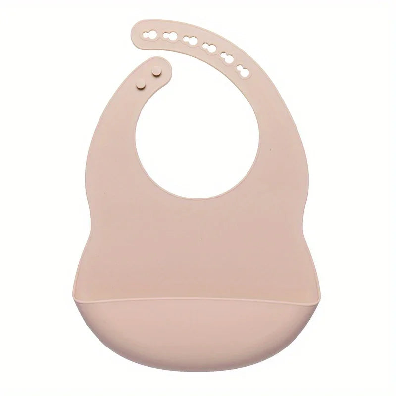 Babador Com Pega Migalhas Para Bebê de Silicone Ajustável