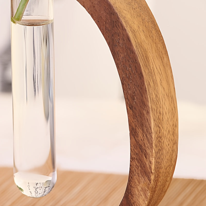 Vaso Decoração Com Tubo De Vidro