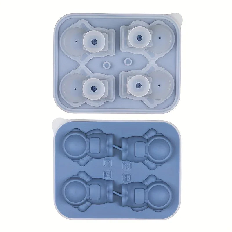 Molde Silicone Cubinhos de Gelo Astronauta Compre 1 e Leve 2