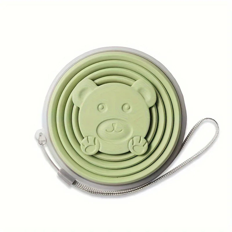 Copo Silicone Portátil Urso