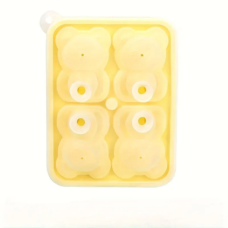 Bandeja Molde de silicone Cubos de Gelo Urso