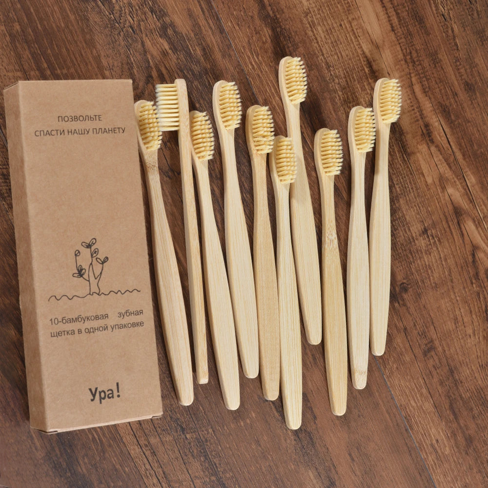 Compre 5 e Leve 10 Escova de Dente Bambu Sustentável