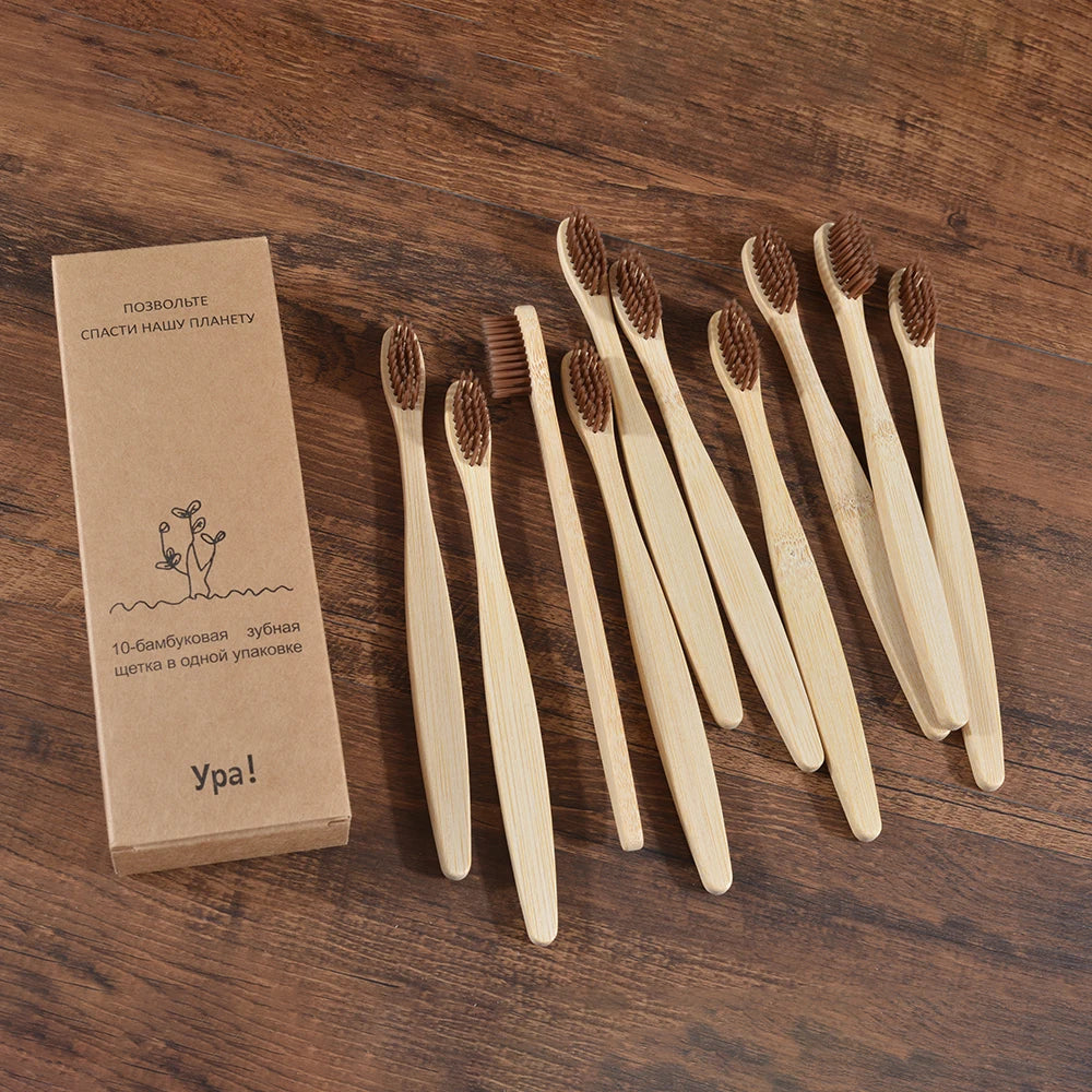 Compre 5 e Leve 10 Escova de Dente Bambu Sustentável