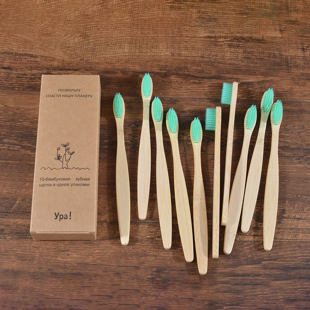 Compre 5 e Leve 10 Escova de Dente Bambu Sustentável