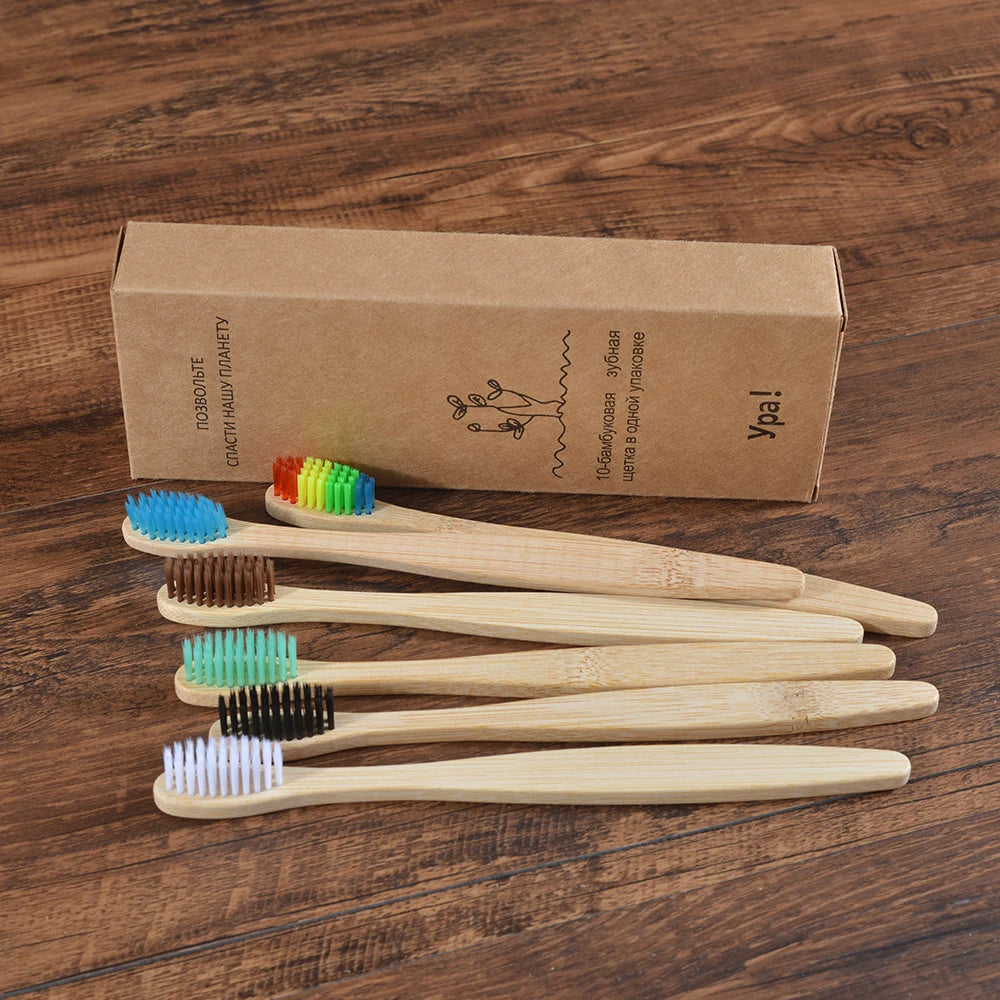 Compre 5 e Leve 10 Escova de Dente Bambu Sustentável