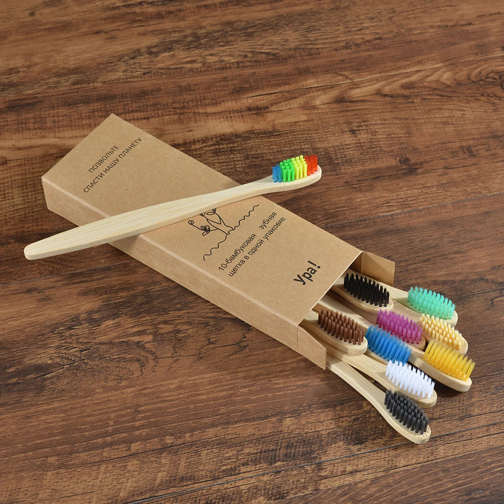 Compre 5 e Leve 10 Escova de Dente Bambu Sustentável