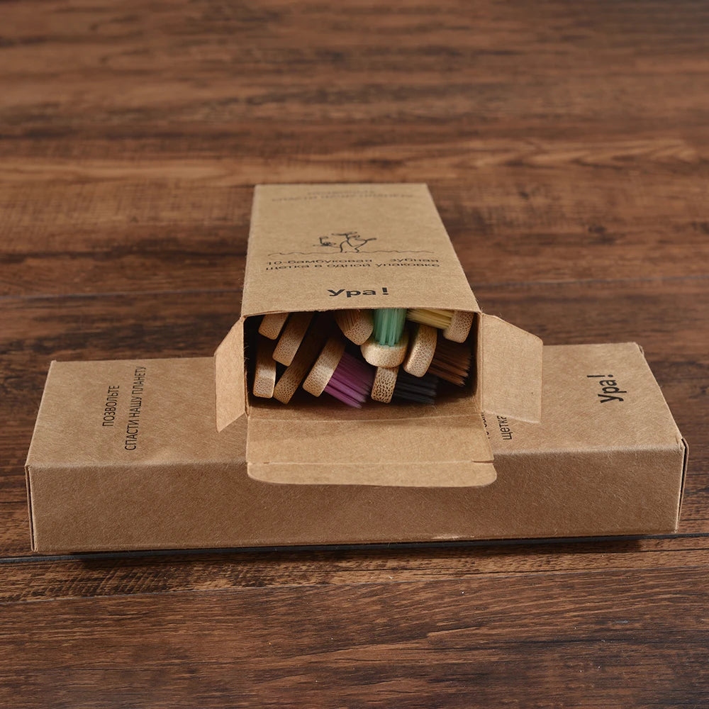Compre 5 e Leve 10 Escova de Dente Bambu Sustentável