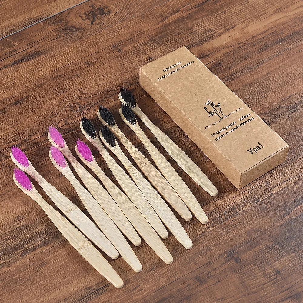 Compre 5 e Leve 10 Escova de Dente Bambu Sustentável