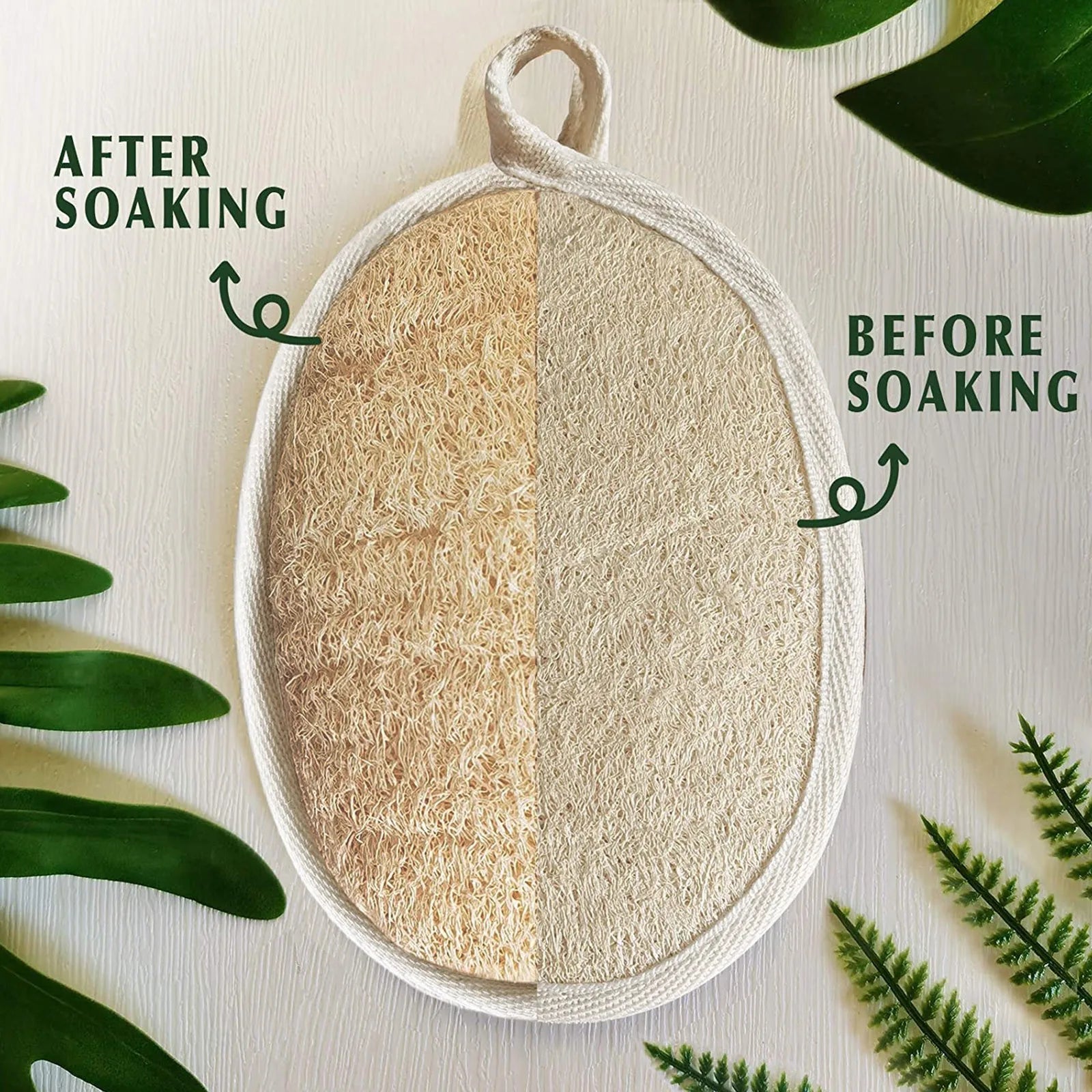 Esponja Esfoliante Natural de Bucha Ecológica e Biodegradaevel
