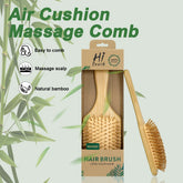 Escova de Cabelo com Almofada de Ar de Bambu Natural