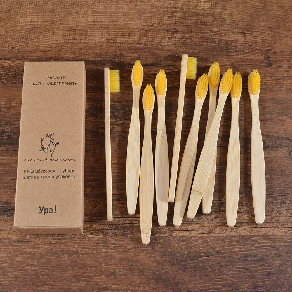 Compre 5 e Leve 10 Escova de Dente Bambu Sustentável