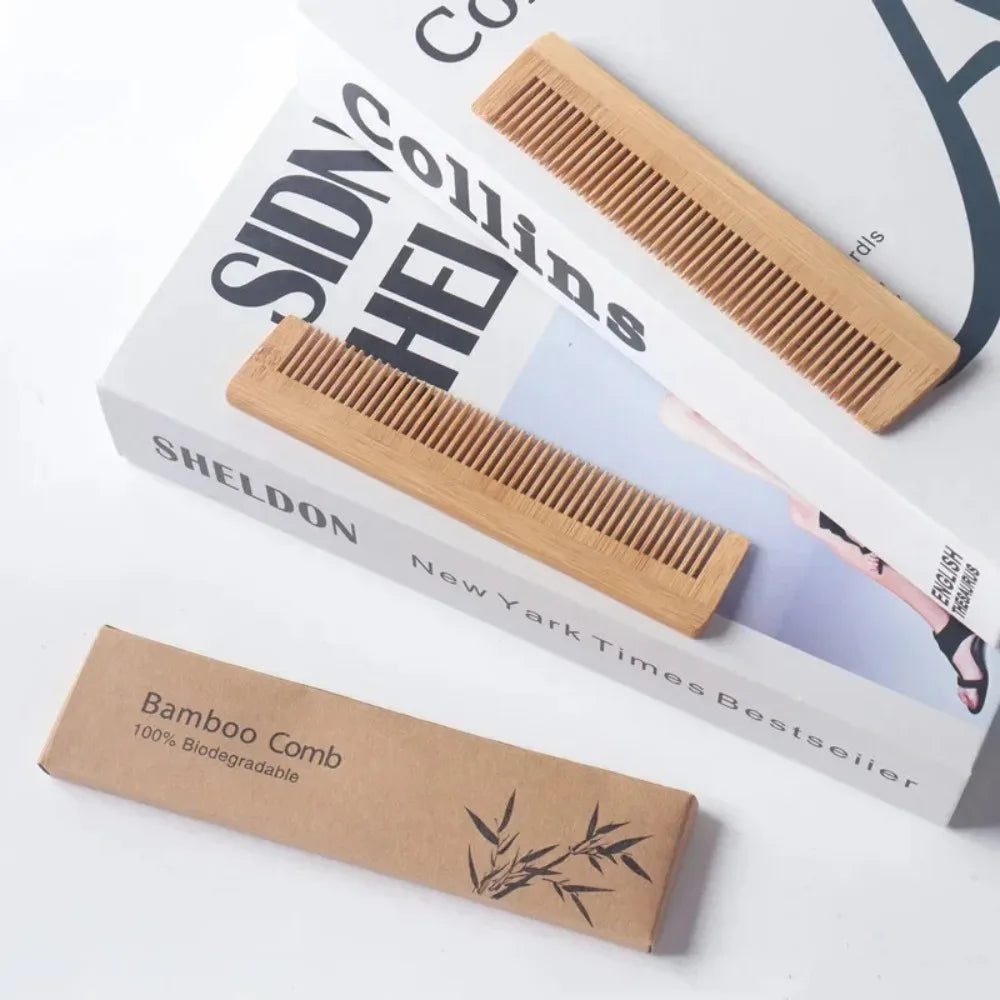 Pente 100% Biodegradável De Bambu Natural Antiestático