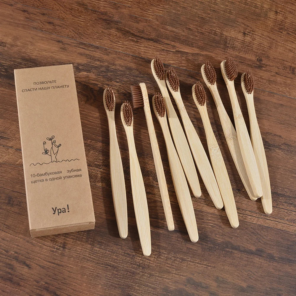 Compre 5 e Leve 10 Escova de Dente Bambu Sustentável