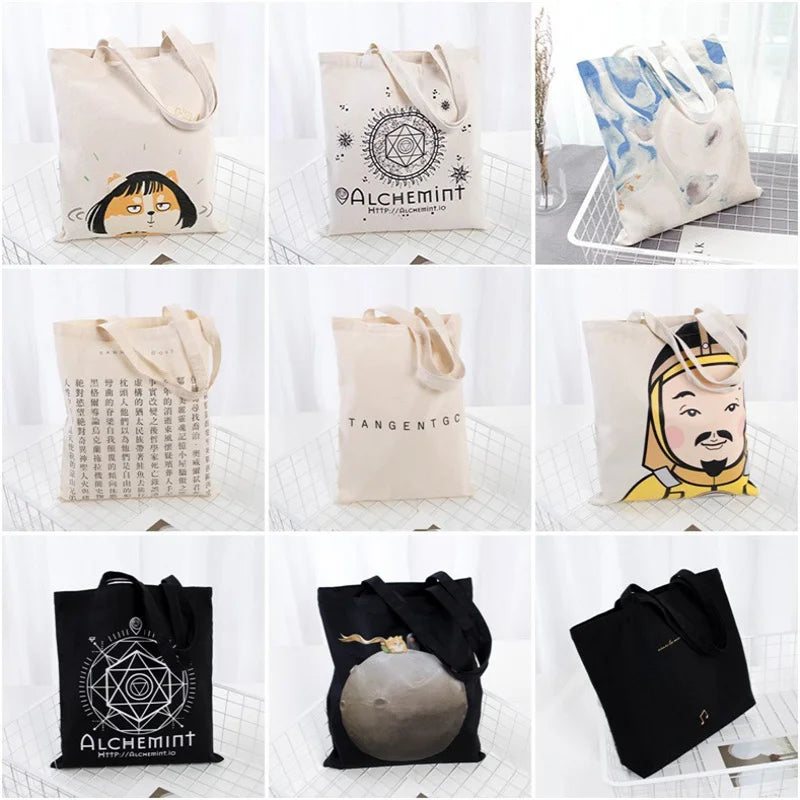 Kit  Ecobags 100% Natural  De Algodão Para Viagens e Compras