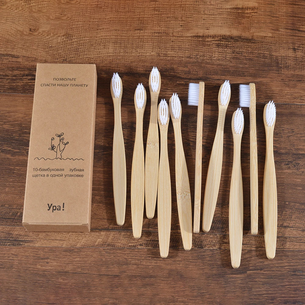 Compre 5 e Leve 10 Escova de Dente Bambu Sustentável
