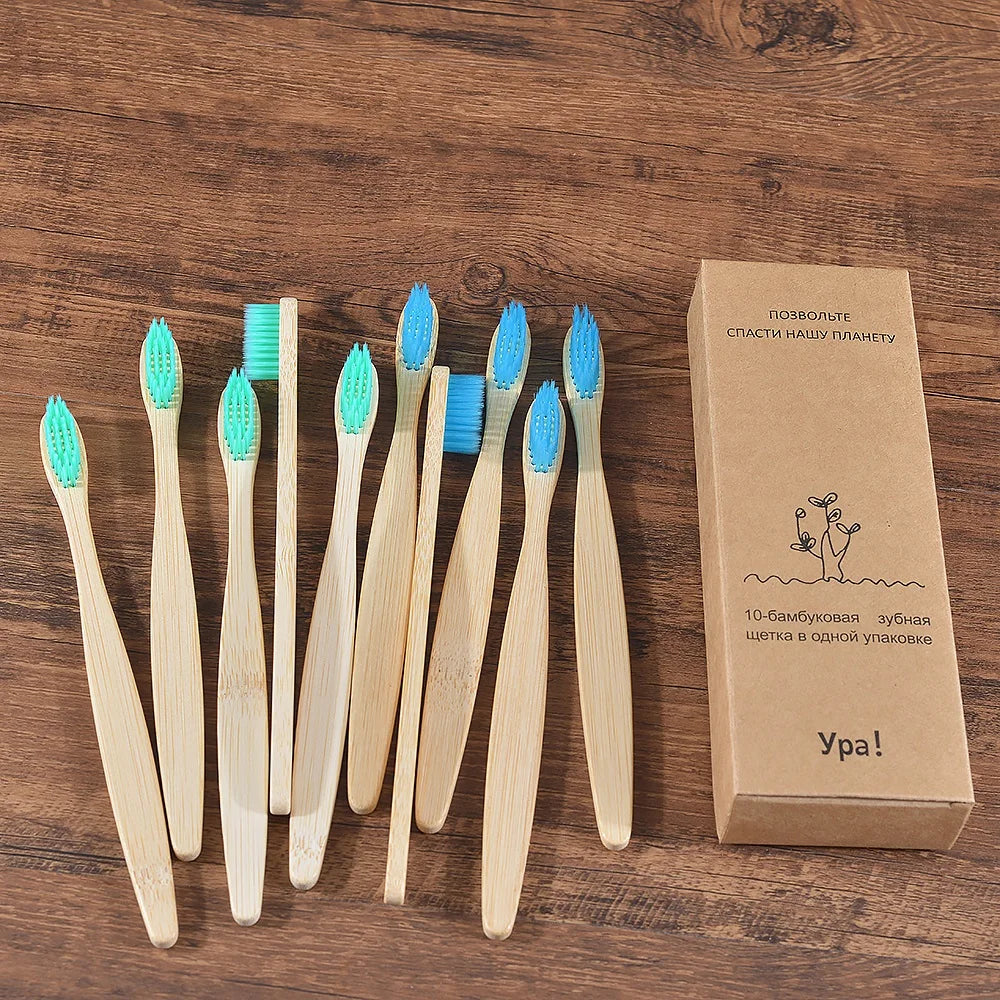 Compre 5 e Leve 10 Escova de Dente Bambu Sustentável