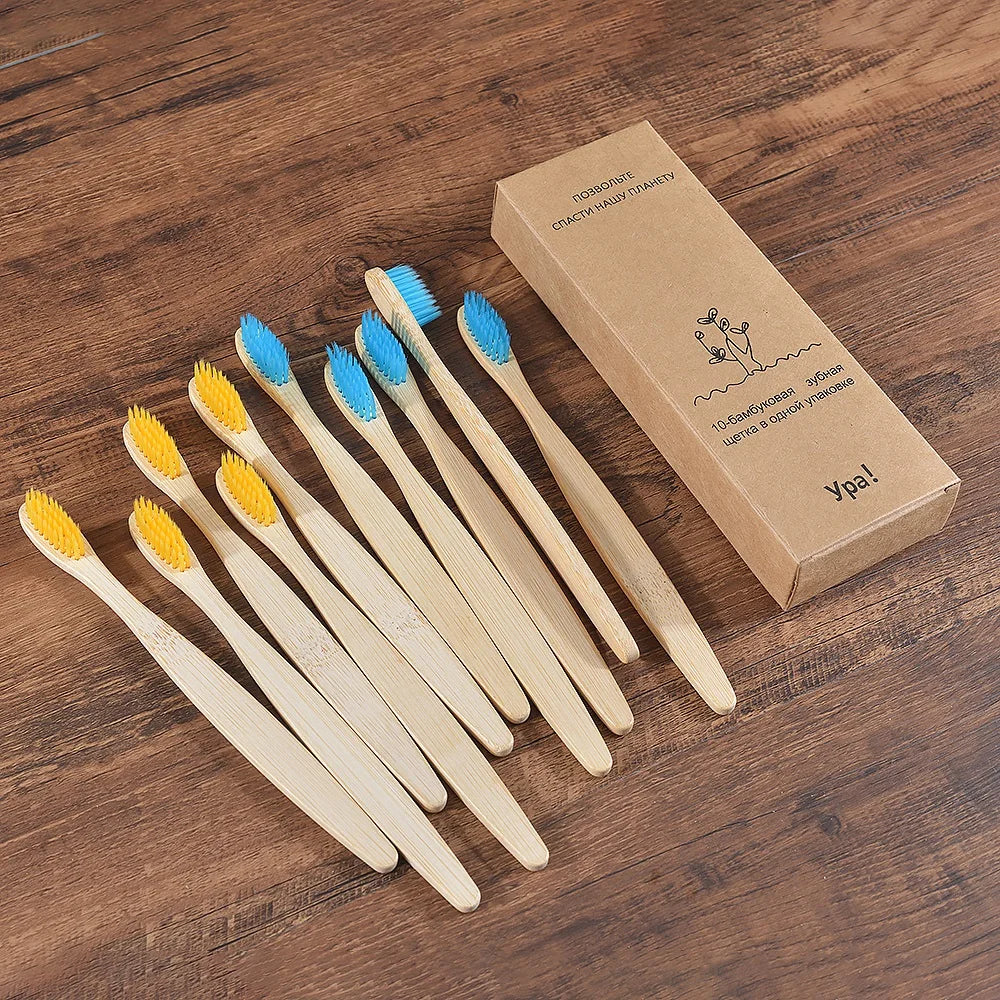 Compre 5 e Leve 10 Escova de Dente Bambu Sustentável
