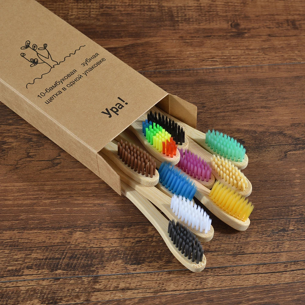 Compre 5 e Leve 10 Escova de Dente Bambu Sustentável