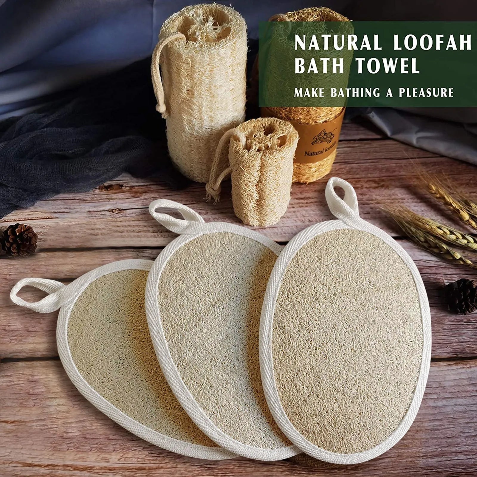 Esponja Esfoliante Natural de Bucha Ecológica e Biodegradaevel