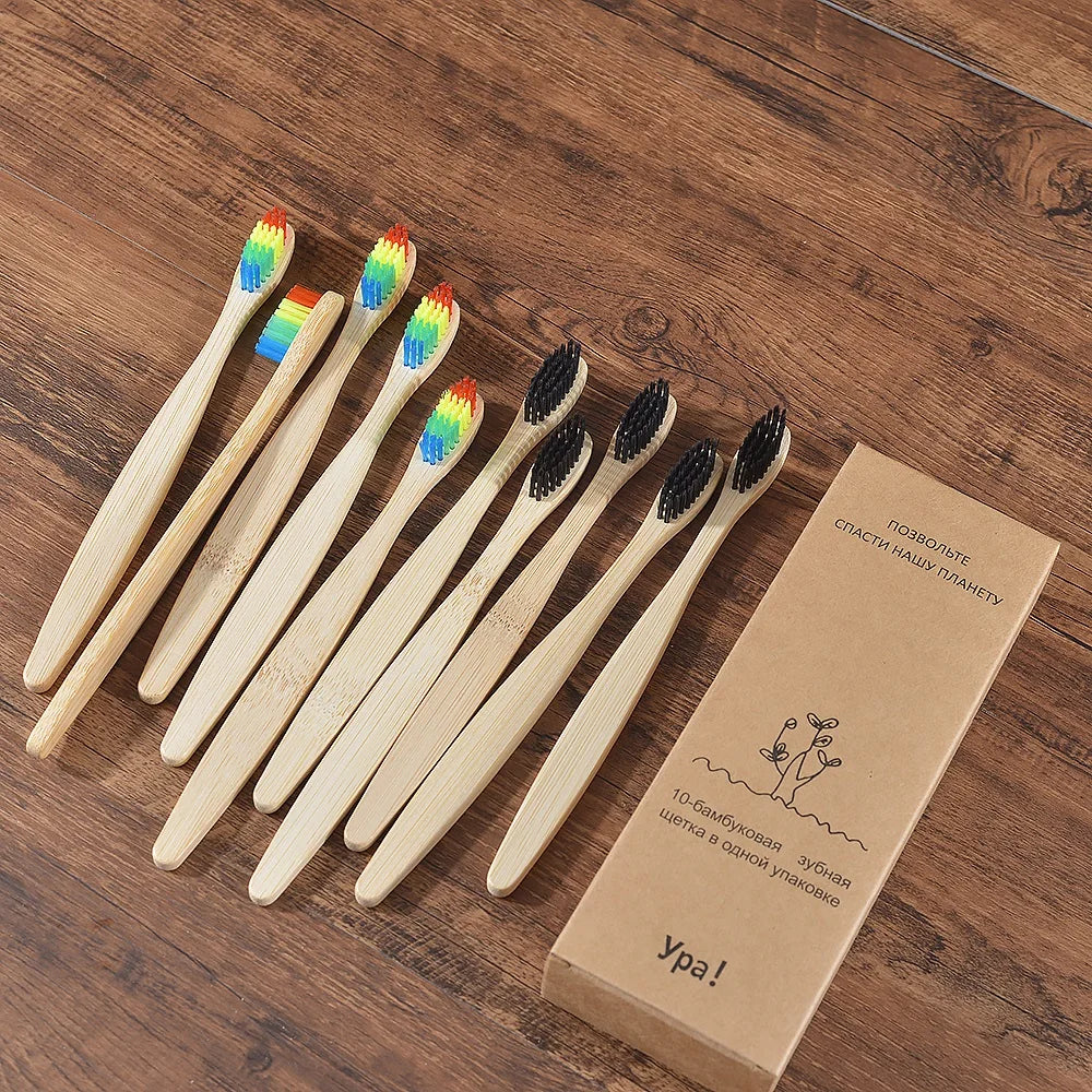 Compre 5 e Leve 10 Escova de Dente Bambu Sustentável