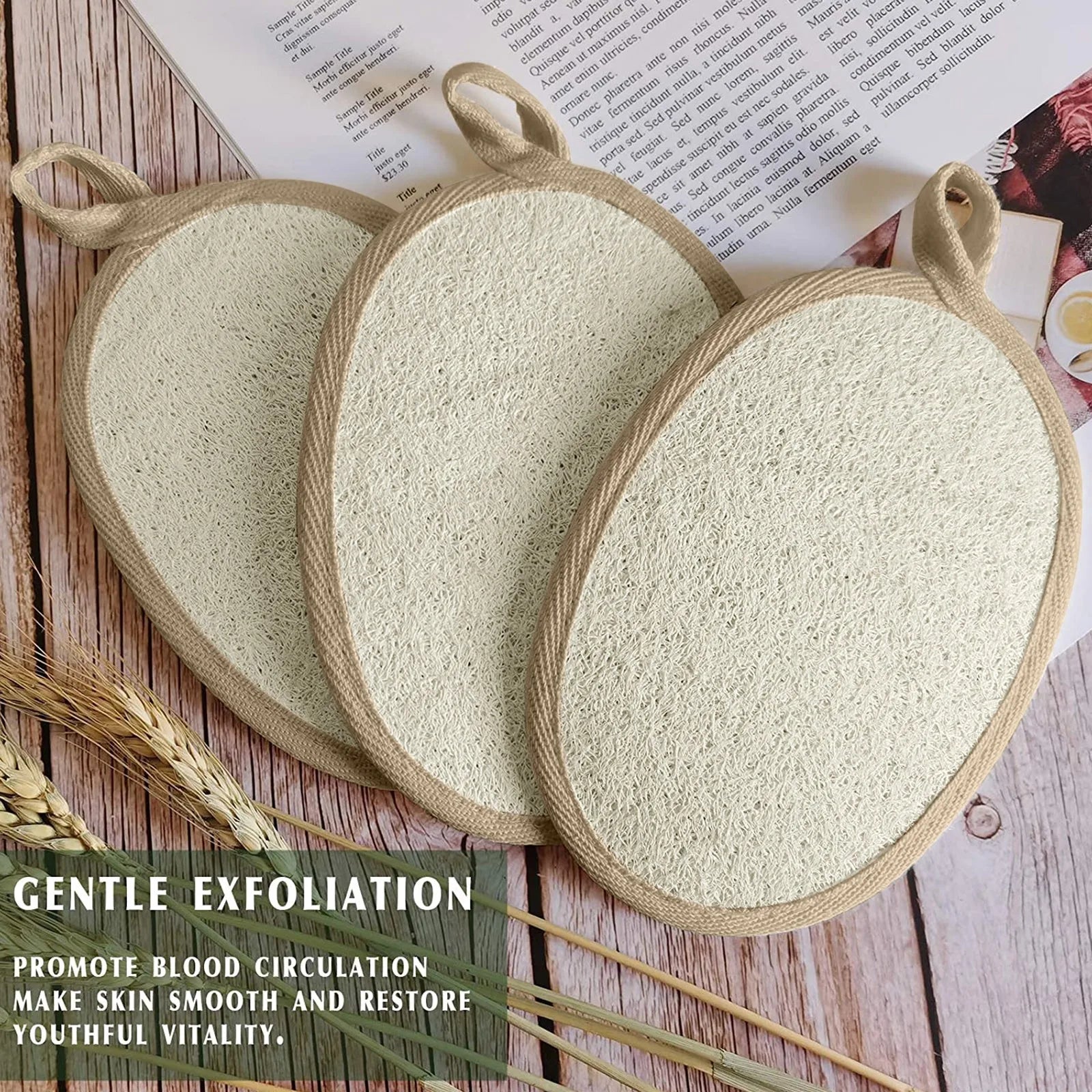 Esponja Esfoliante Natural de Bucha Ecológica e Biodegradaevel