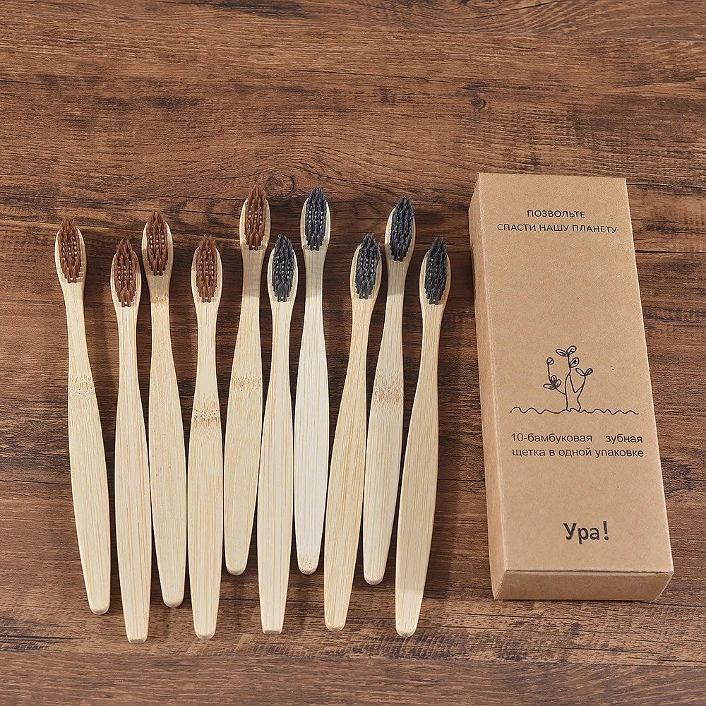 Compre 5 e Leve 10 Escova de Dente Bambu Sustentável