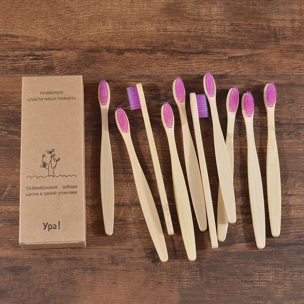 Compre 5 e Leve 10 Escova de Dente Bambu Sustentável