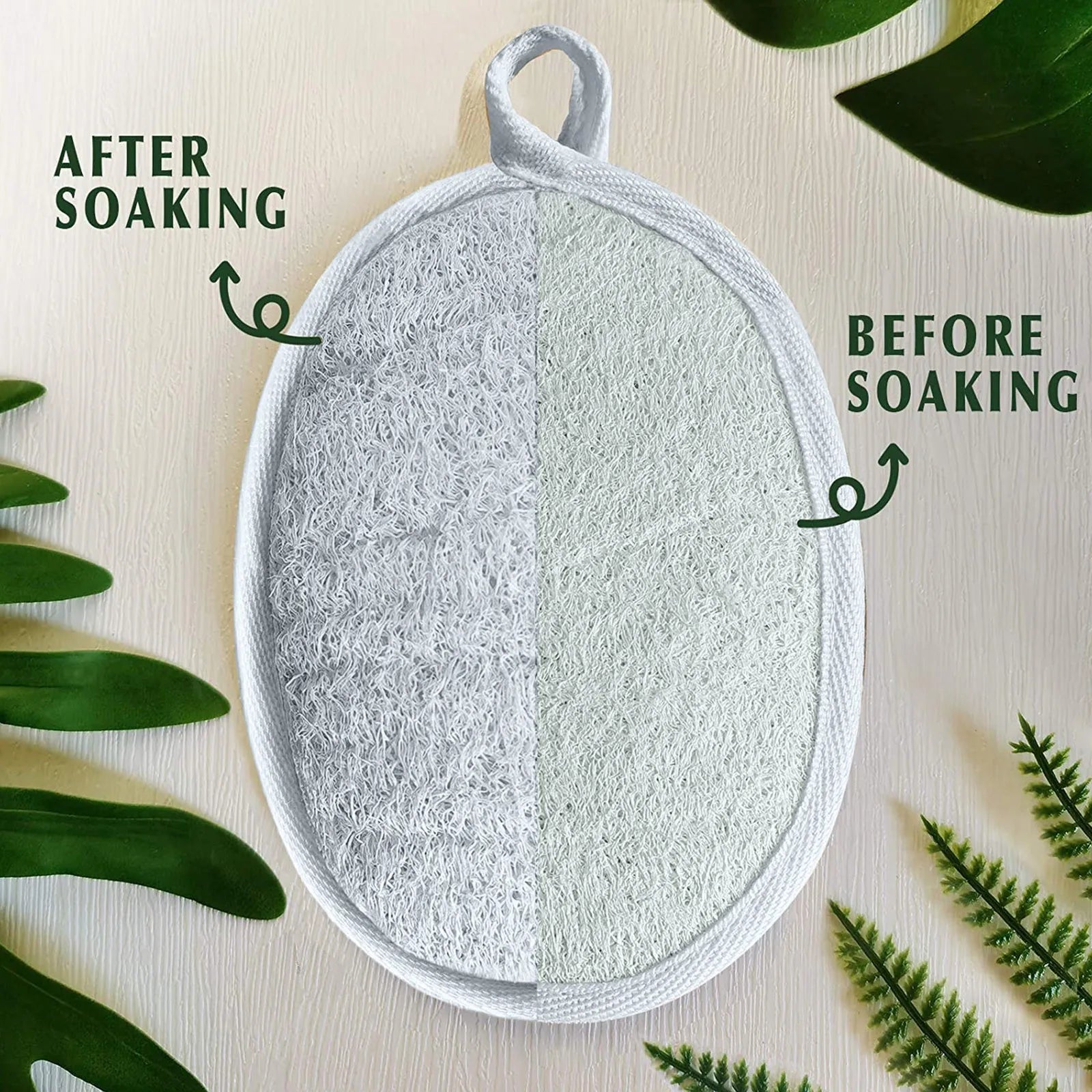 Esponja Esfoliante Natural de Bucha Ecológica e Biodegradaevel