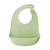 Babador Com Pega Migalhas Para Bebê de Silicone Ajustável
