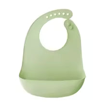 Babador Com Pega Migalhas Para Bebê de Silicone Ajustável