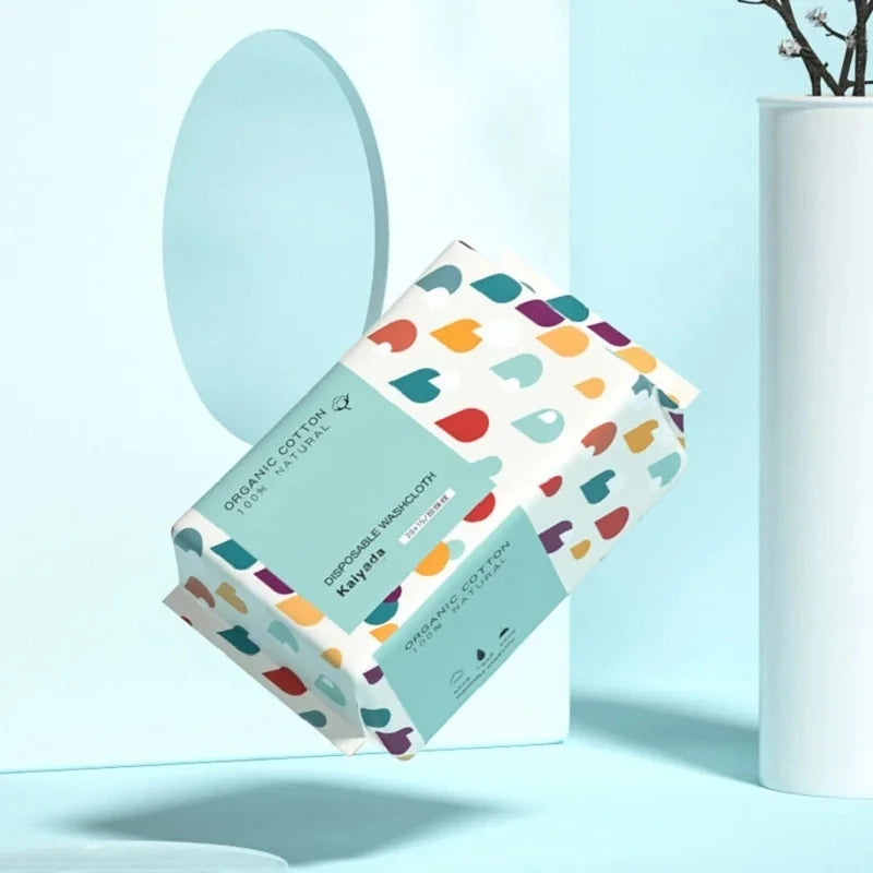 Kit Lenços Umidecidos 100% Natural  Reutilizáveis Super Macios (100 unidades)