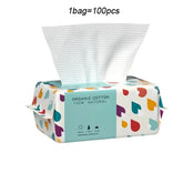Kit Lenços Umidecidos 100% Natural  Reutilizáveis Super Macios (100 unidades)