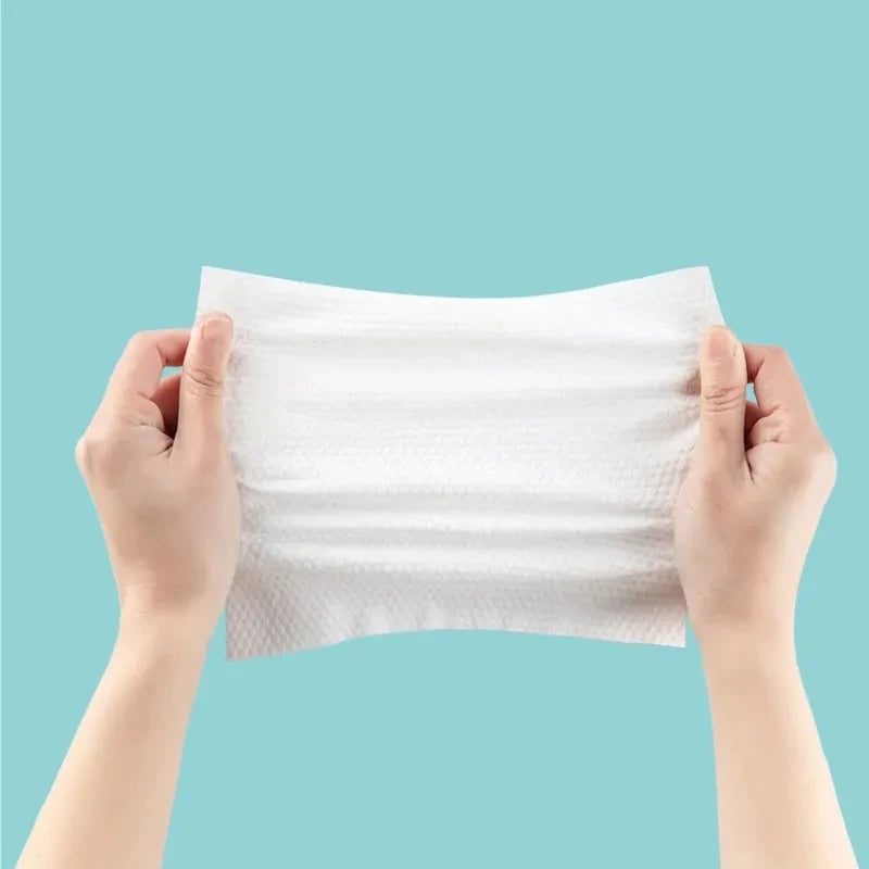 Kit Lenços Umidecidos 100% Natural  Reutilizáveis Super Macios (100 unidades)