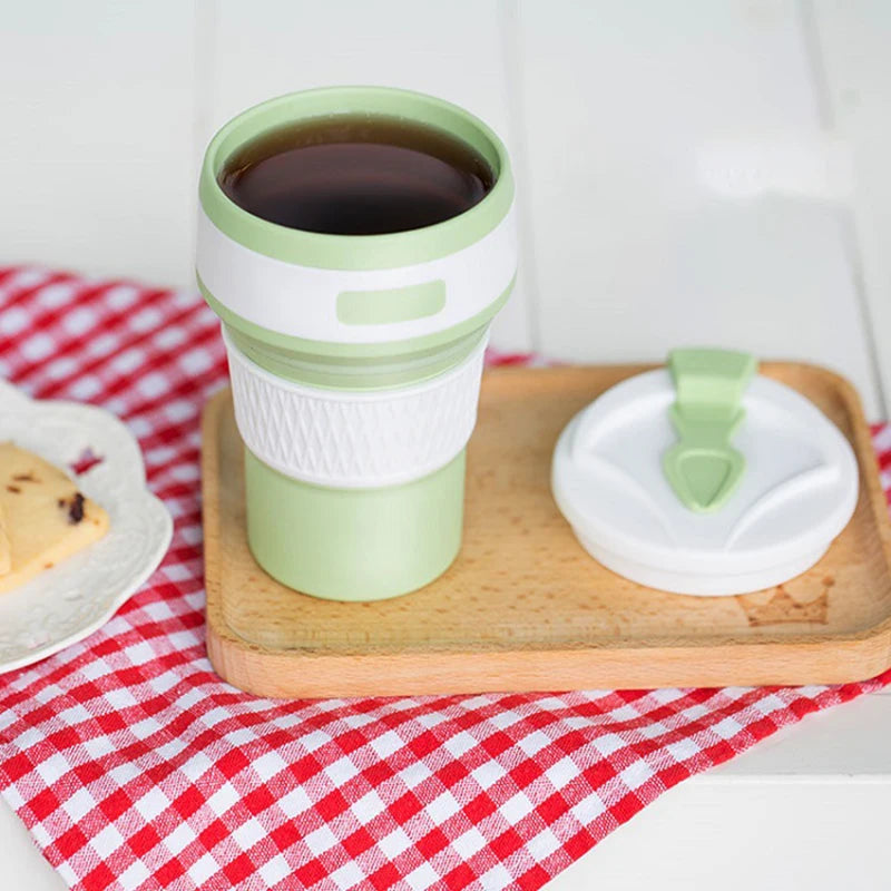 Copo Dobrável Wise de Silicone Portátil 350ml Sustentável