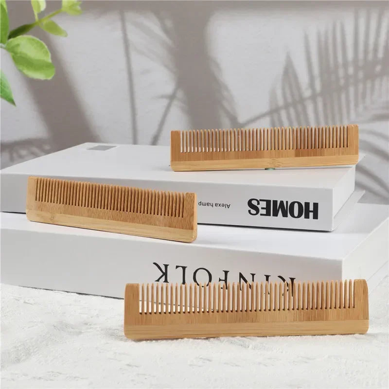 Pente 100% Biodegradável De Bambu Natural Antiestático