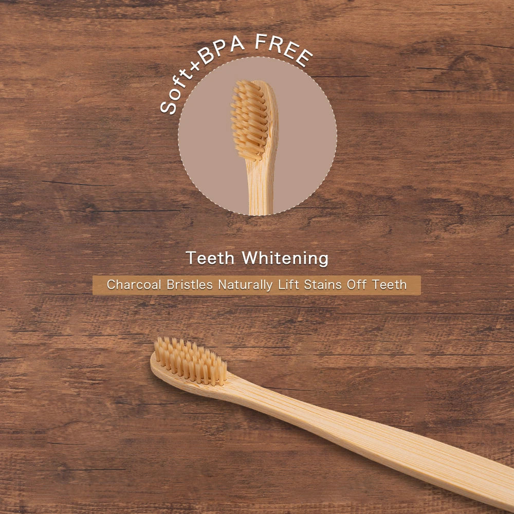 Compre 5 e Leve 10 Escova de Dente Bambu Sustentável