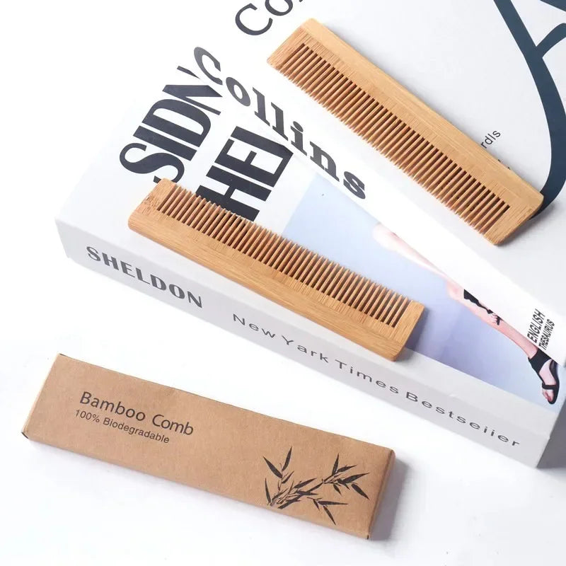 Pente 100% Biodegradável De Bambu Natural Antiestático