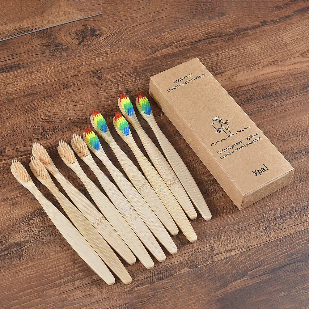 Compre 5 e Leve 10 Escova de Dente Bambu Sustentável