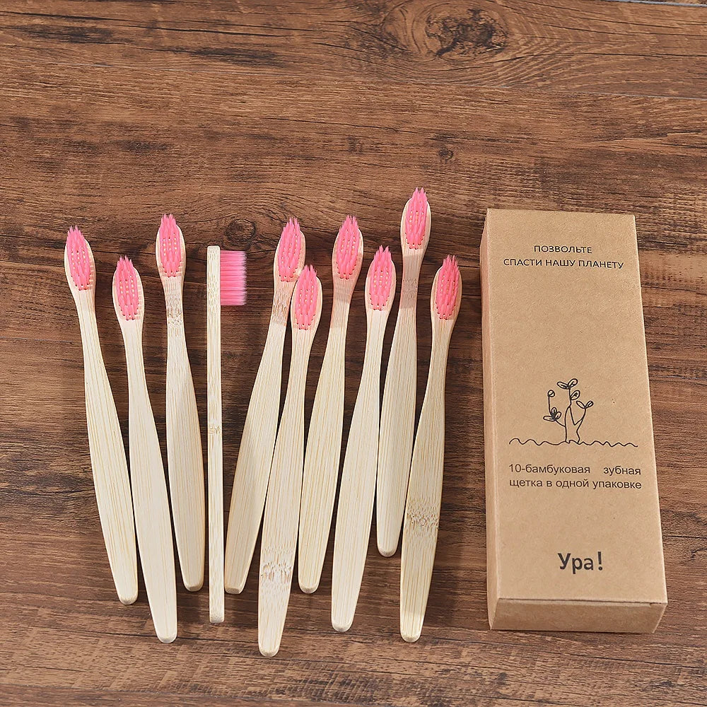 Compre 5 e Leve 10 Escova de Dente Bambu Sustentável