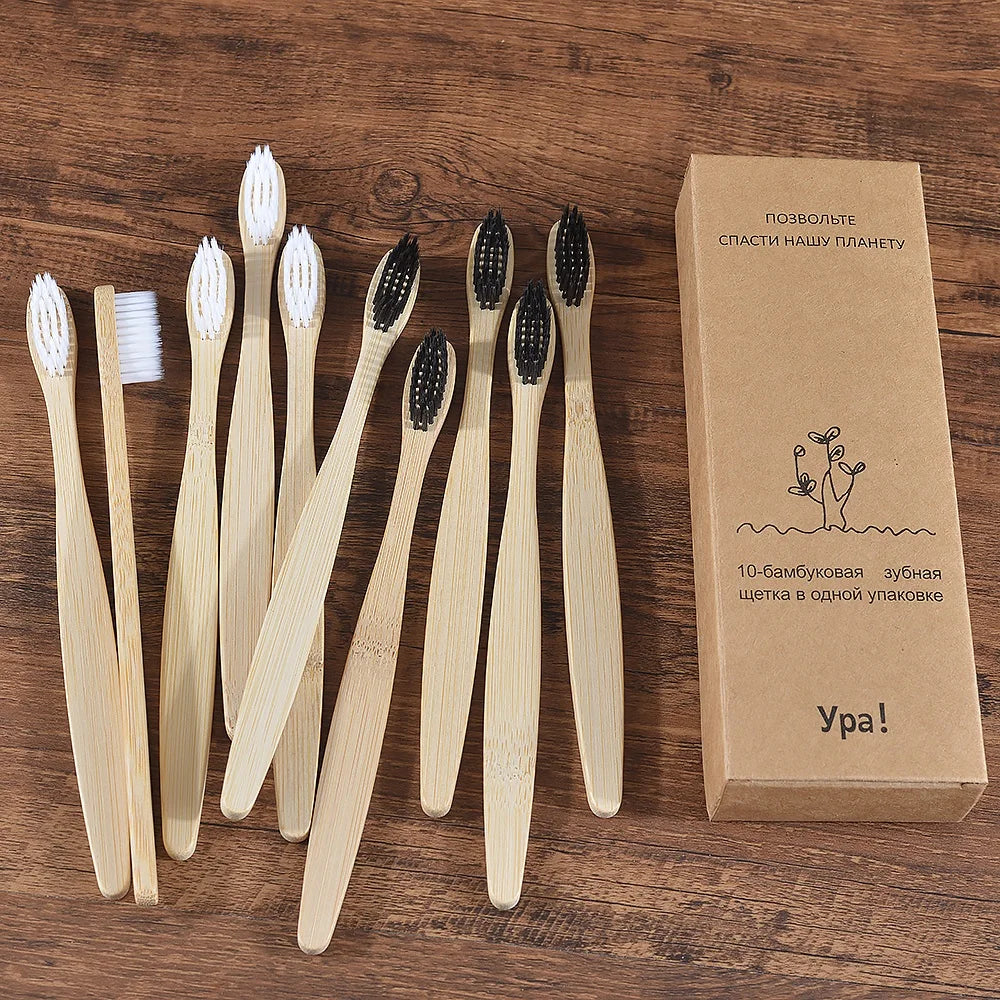 Compre 5 e Leve 10 Escova de Dente Bambu Sustentável
