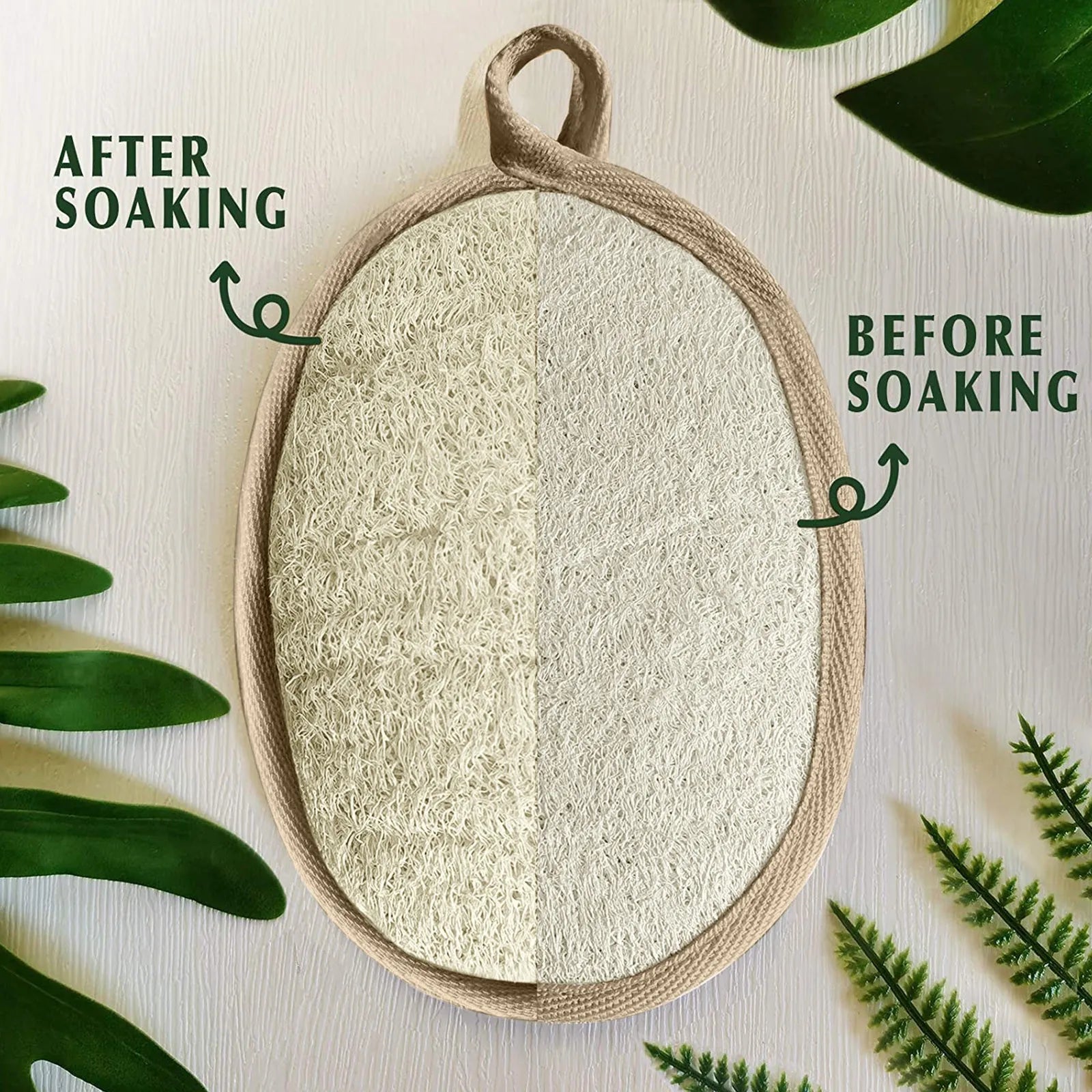 Esponja Esfoliante Natural de Bucha Ecológica e Biodegradaevel