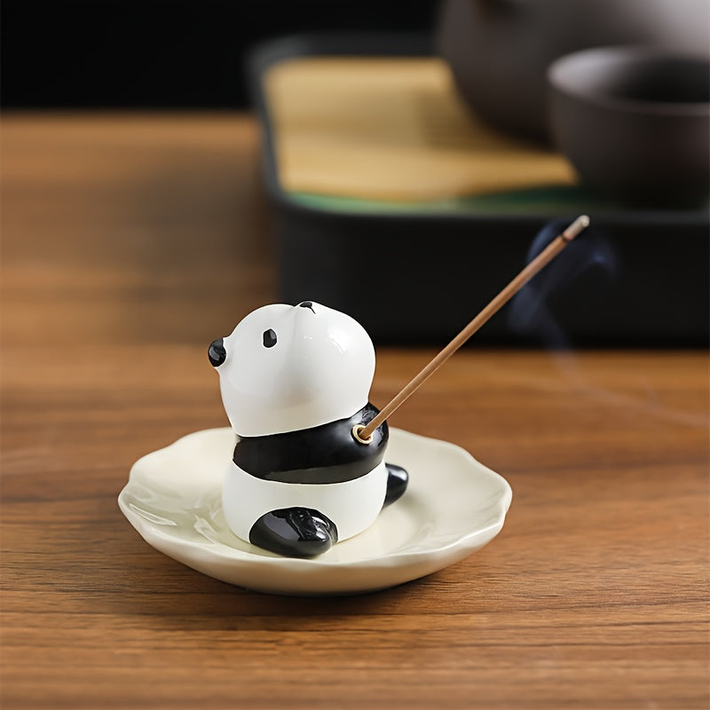 Panda Adorável Para Porta-Incenso - Aroma e Decoração cerâmica