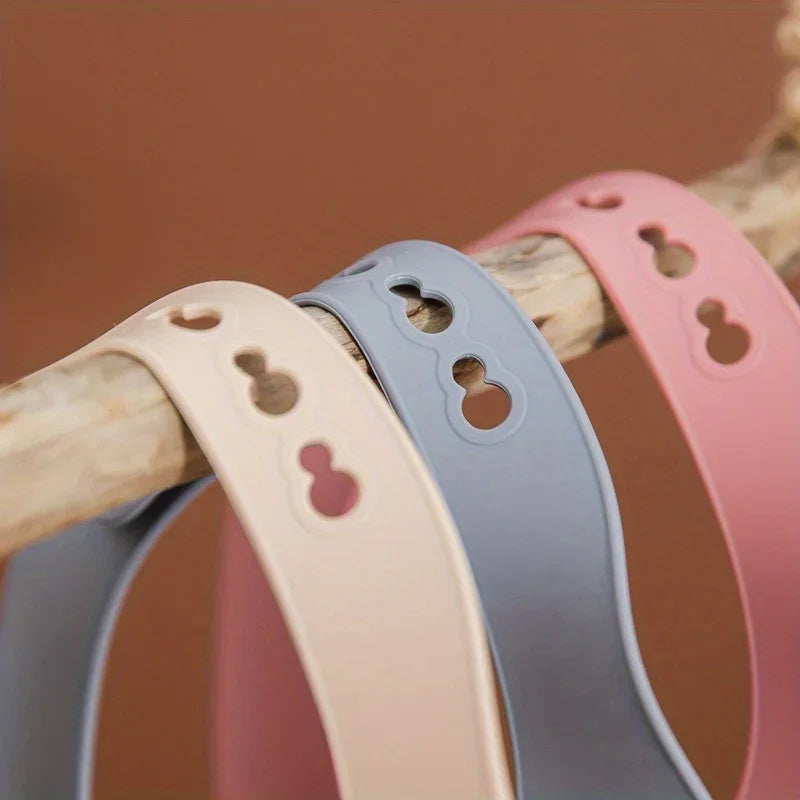 Babador Com Pega Migalhas Para Bebê de Silicone Ajustável